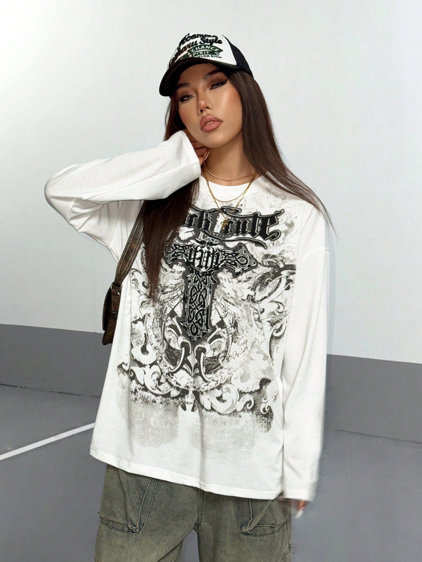 Shadow Pulse Gothic Graphic Tee