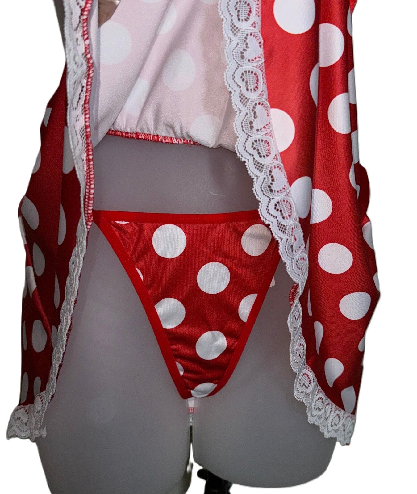 2 Piece Red Polka Dot Minnie Mouse Halloween Costume Set