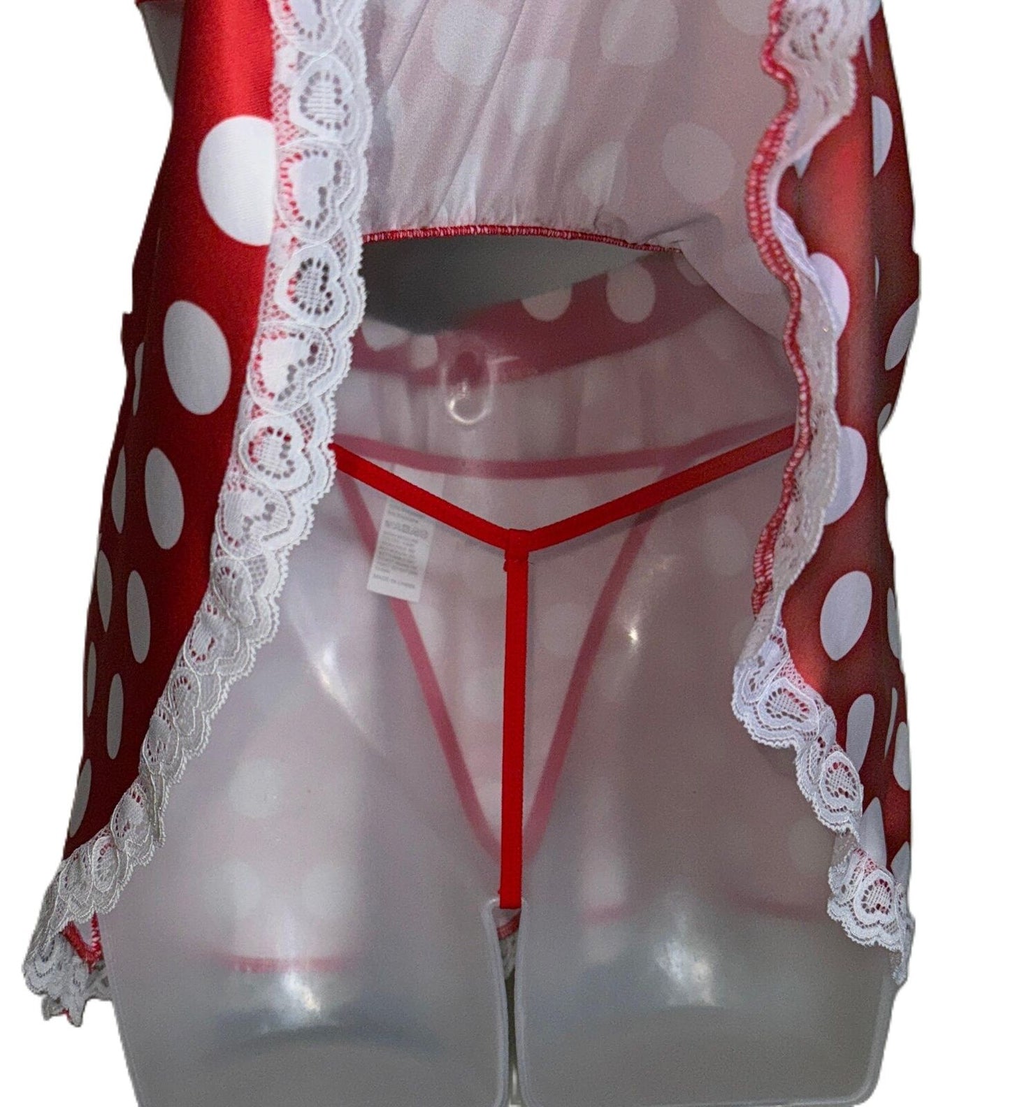 2 Piece Red Polka Dot Minnie Mouse Halloween Costume Set
