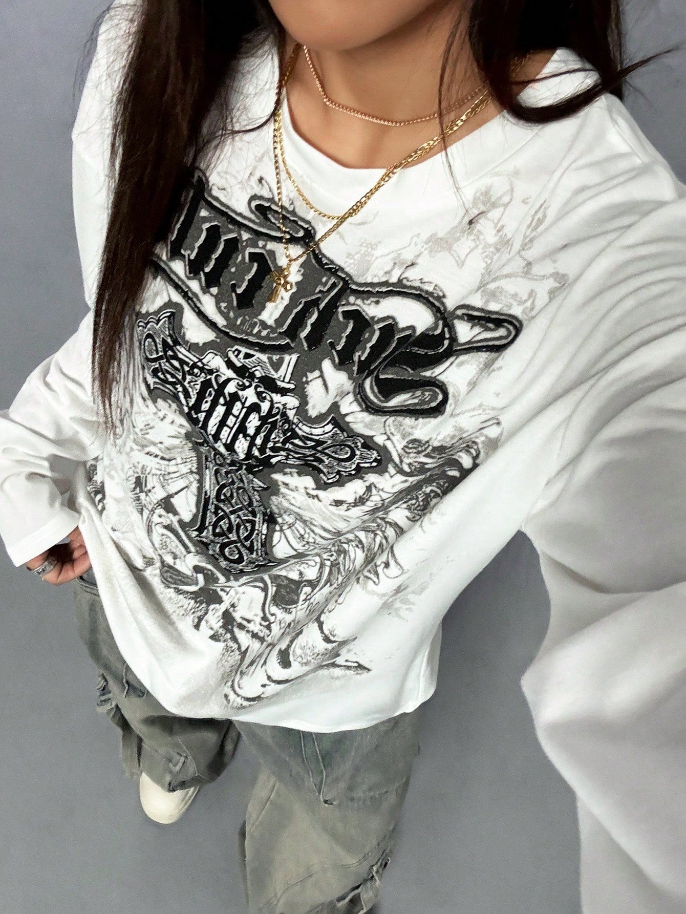 Shadow Pulse Gothic Graphic Tee