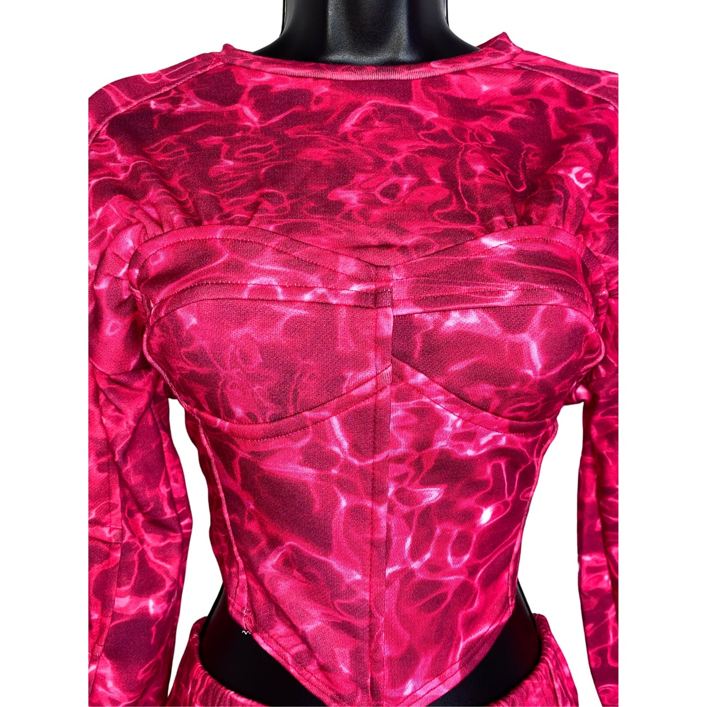 Nana’s Retro Ripple Corset Sweater