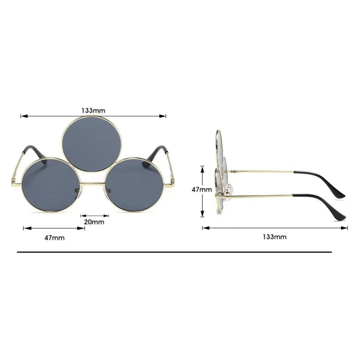 Eclipse Trio Third Eye Sunglasses - Absinthe Dream