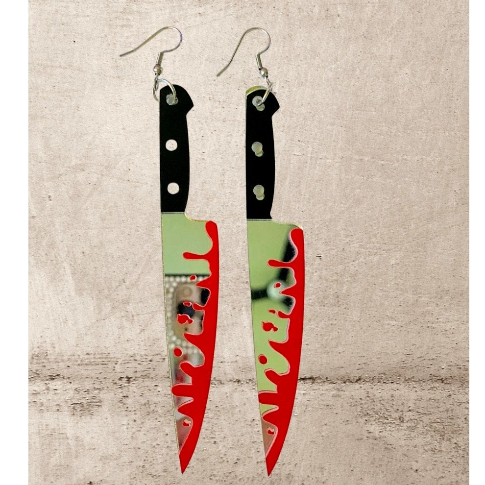 Killer Blades Murder Knife Earrings
