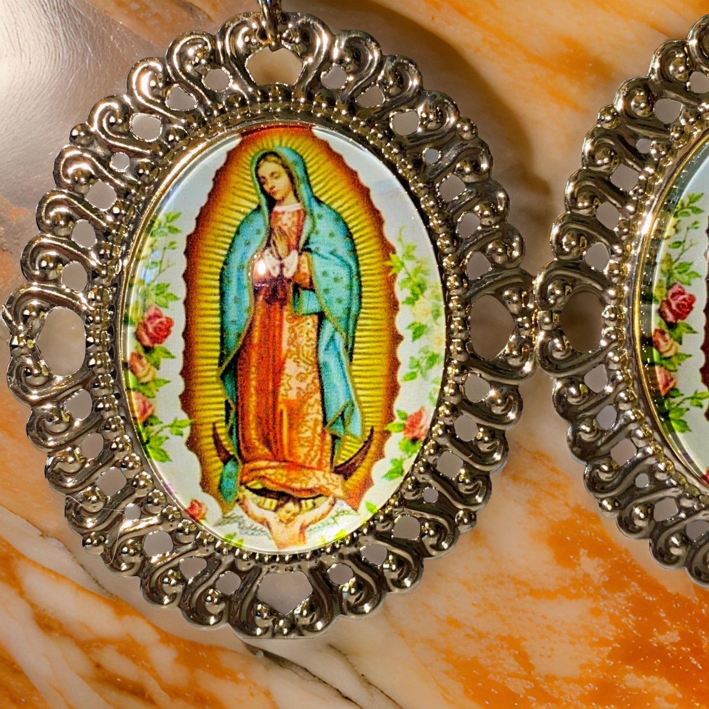 Guadalupe Glow Gold Ornate Earrings