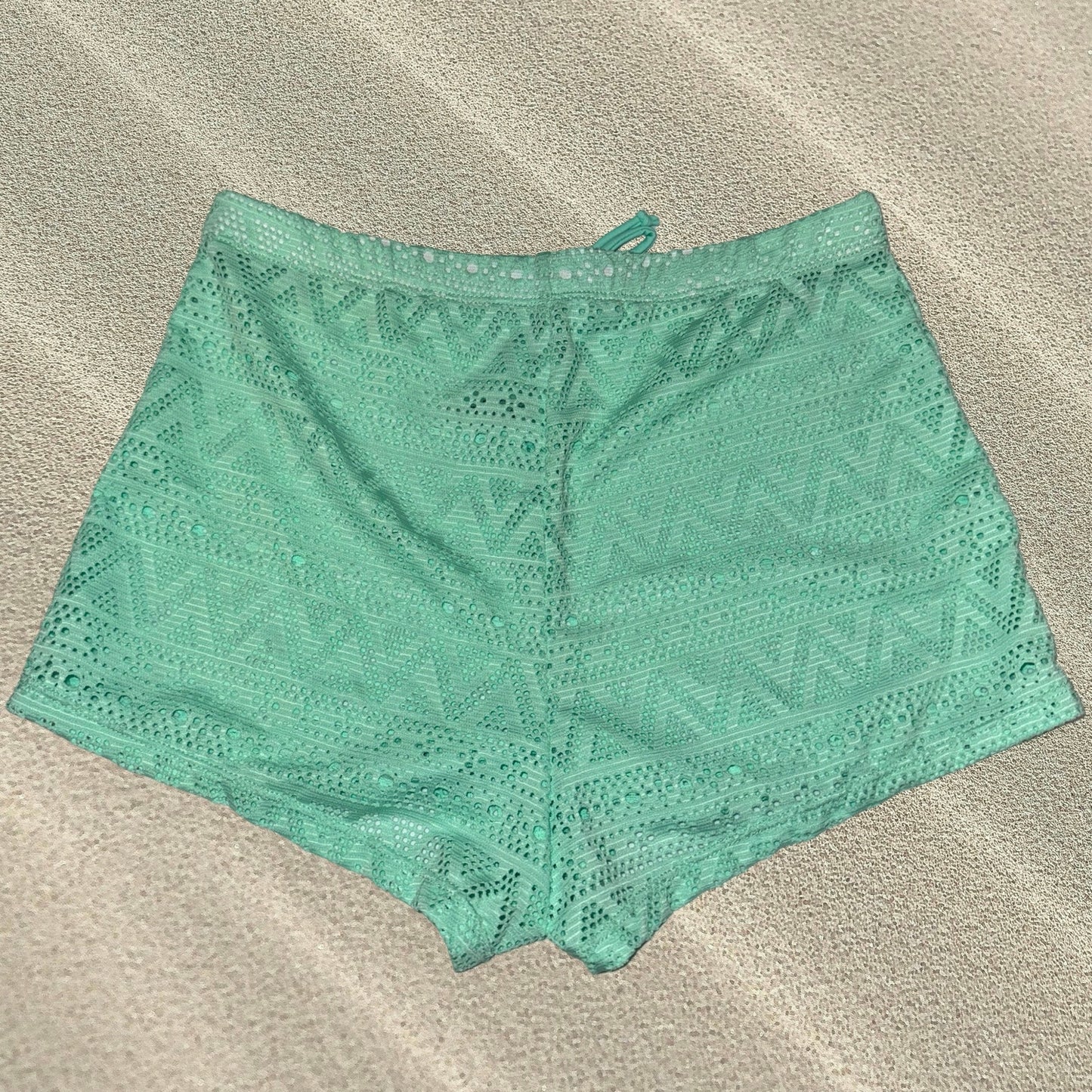 Sunny Waves Knit Shorts - Mint