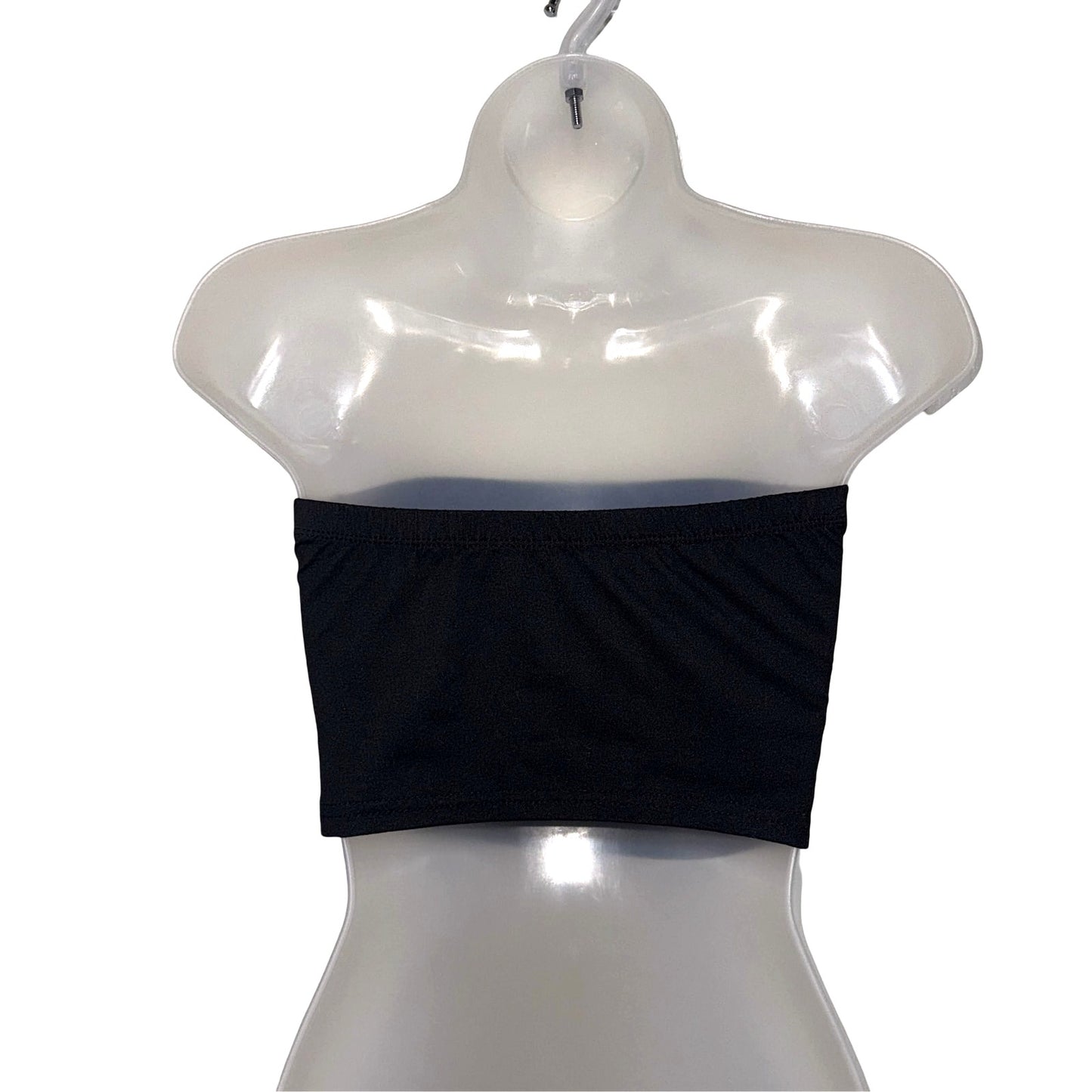 Glimmer Bones Strapless Crop Top - Red