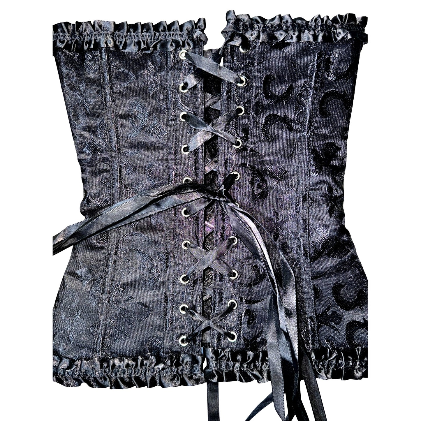 Jacquard Lace Up Sweetheart Corset Costume