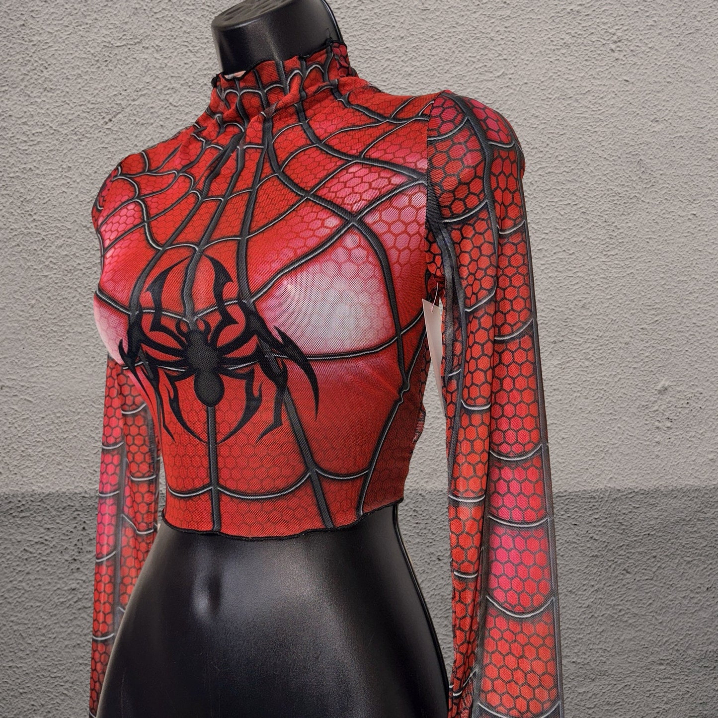 Web Weaver Sheer Crop Top