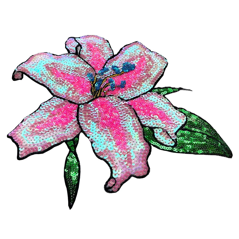 Lily Sparkle Sequin Patch Applique