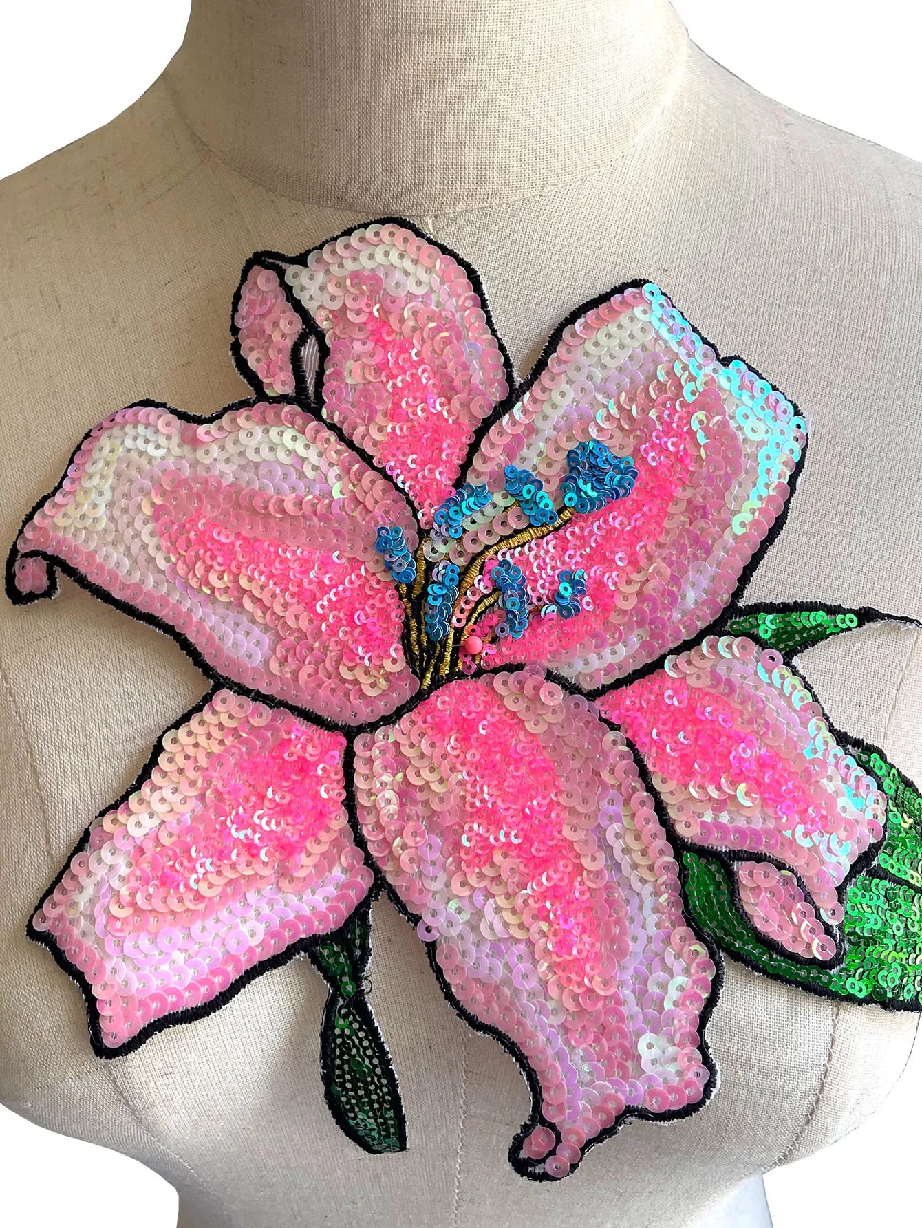 Lily Sparkle Sequin Patch Applique
