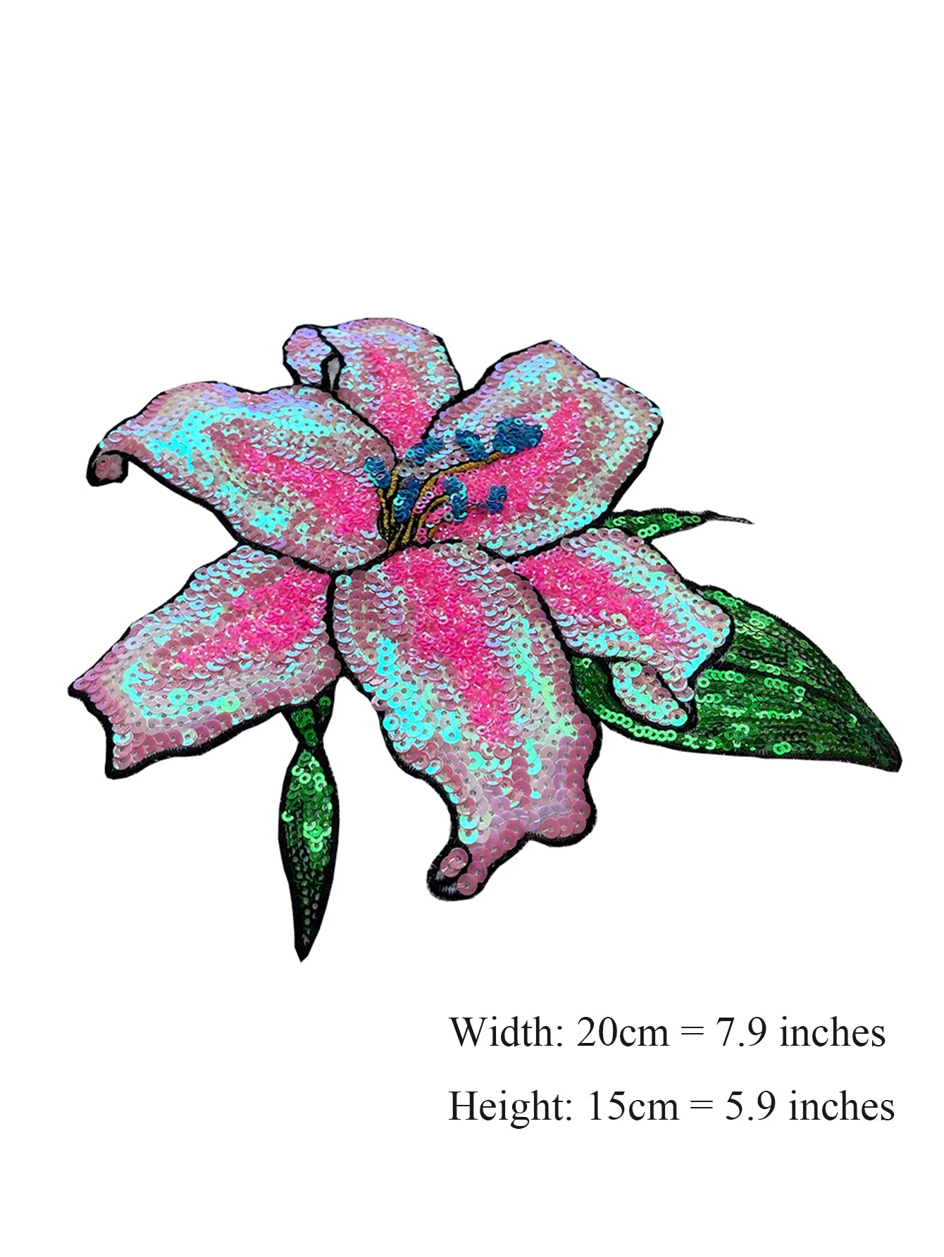 Lily Sparkle Sequin Patch Applique