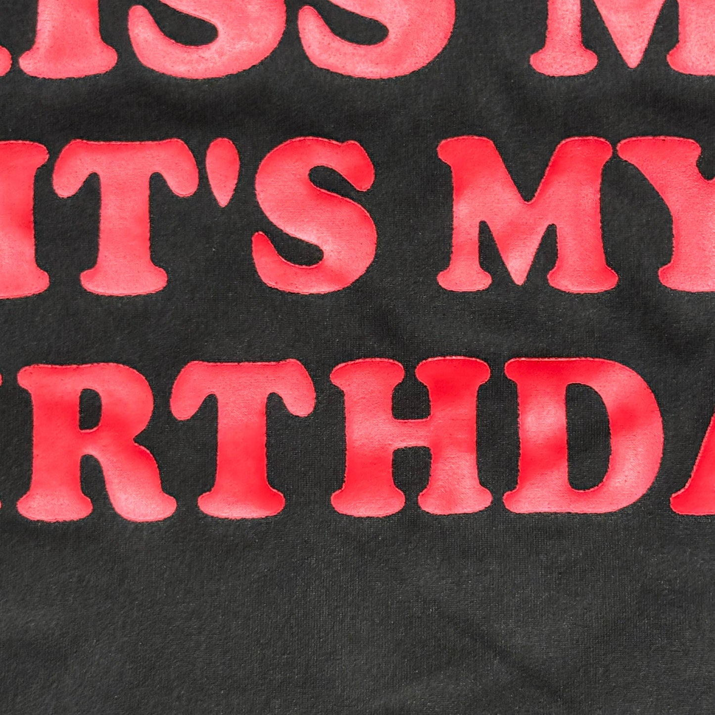 "Kiss Me Its My Birthday" Crop Tee - Black