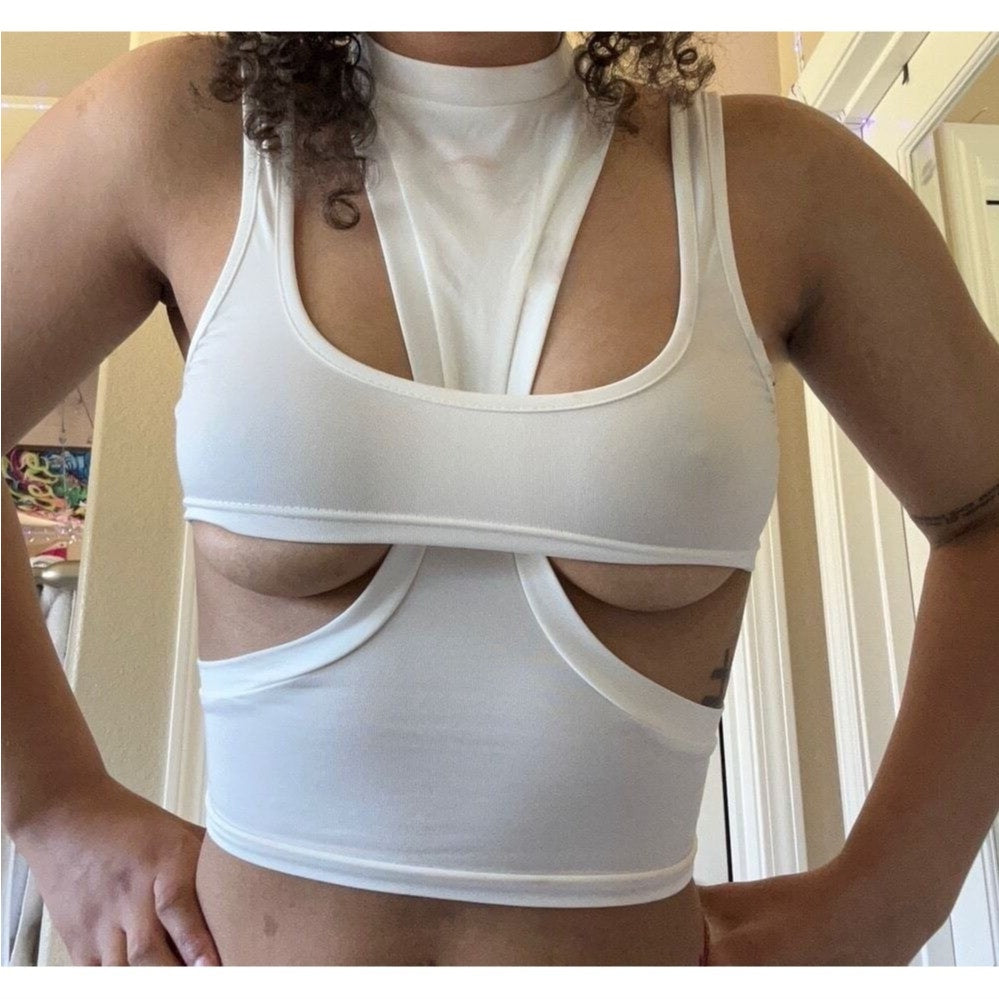Frosty Slice Crop Top