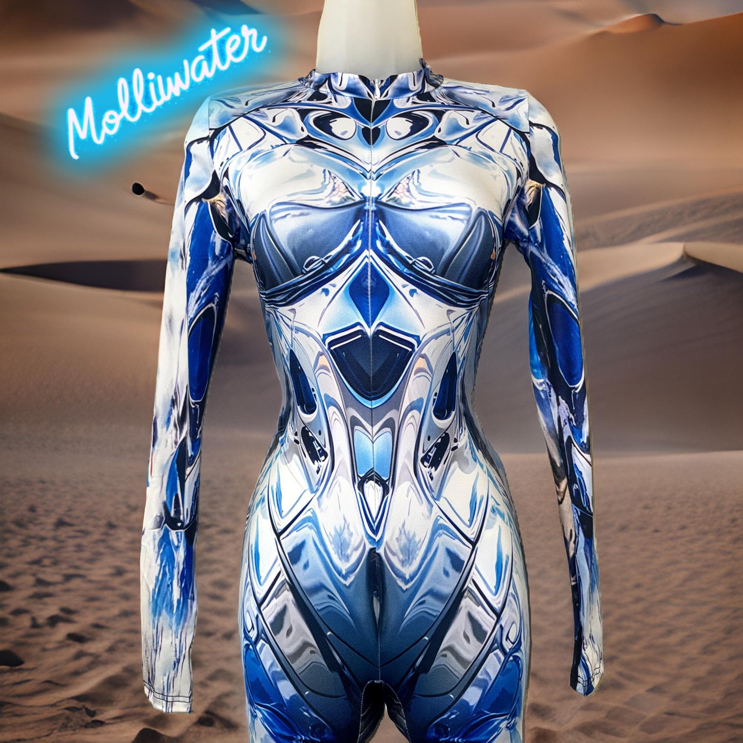 Celestial Gleam Metallic Illusion Jumpsuit