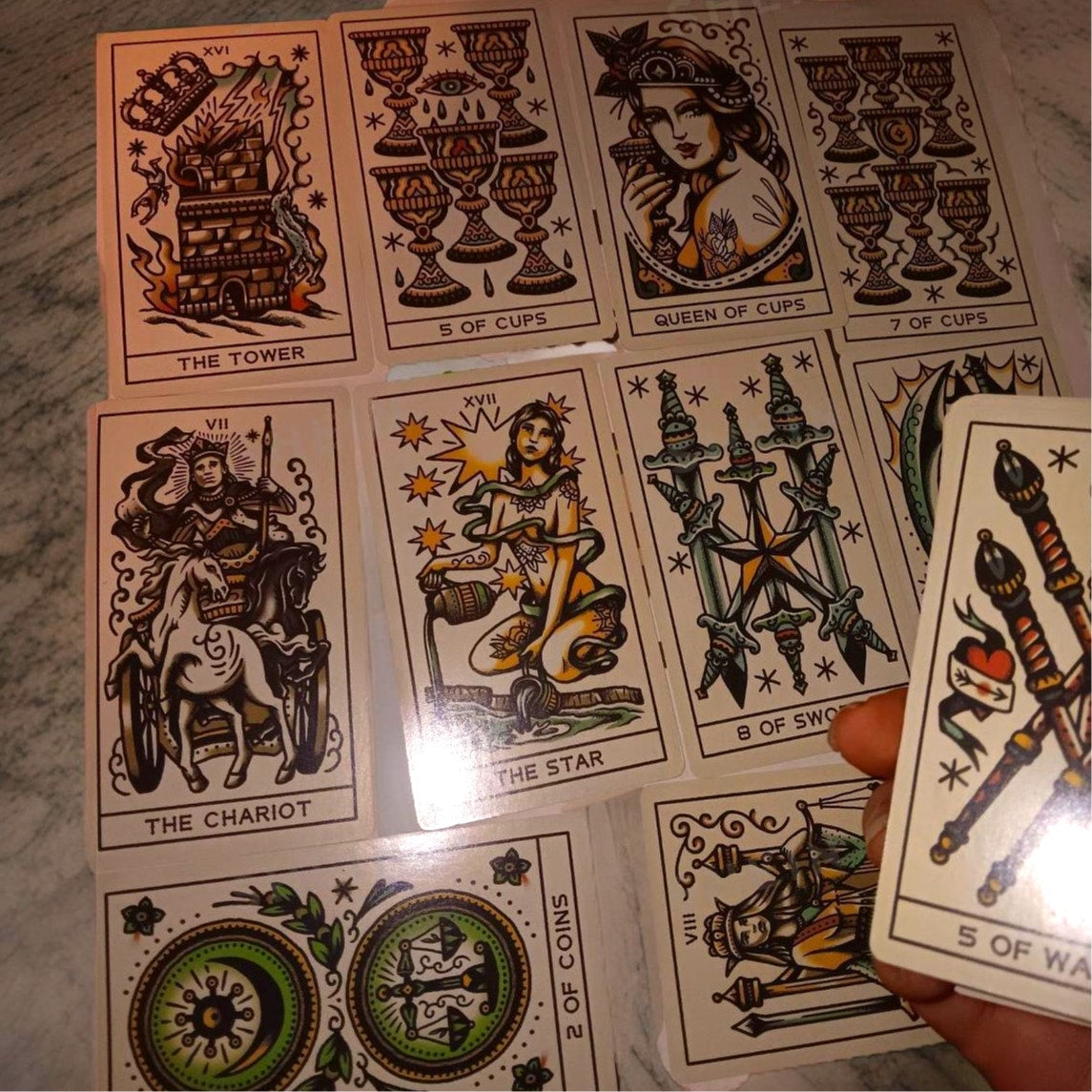 Tattoo Tarot Cards Deck