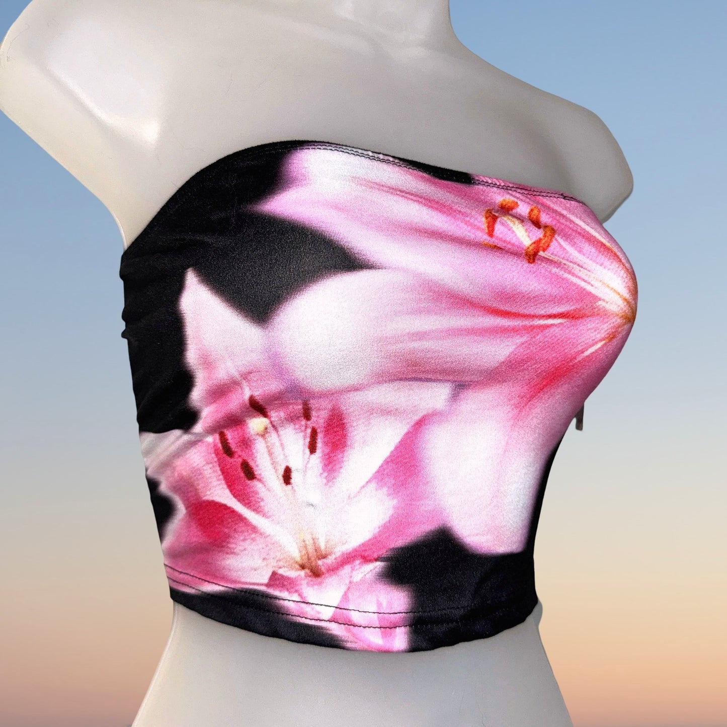 Lily Noir Bloom Tube Top