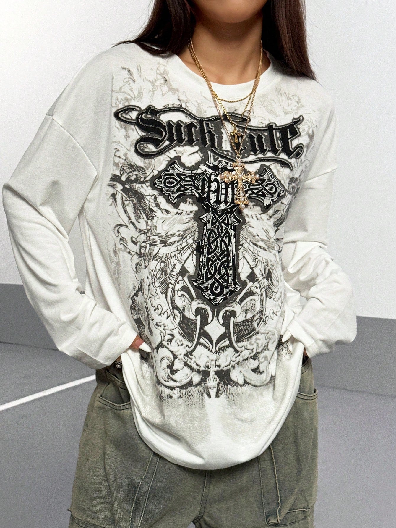 Shadow Pulse Gothic Graphic Tee