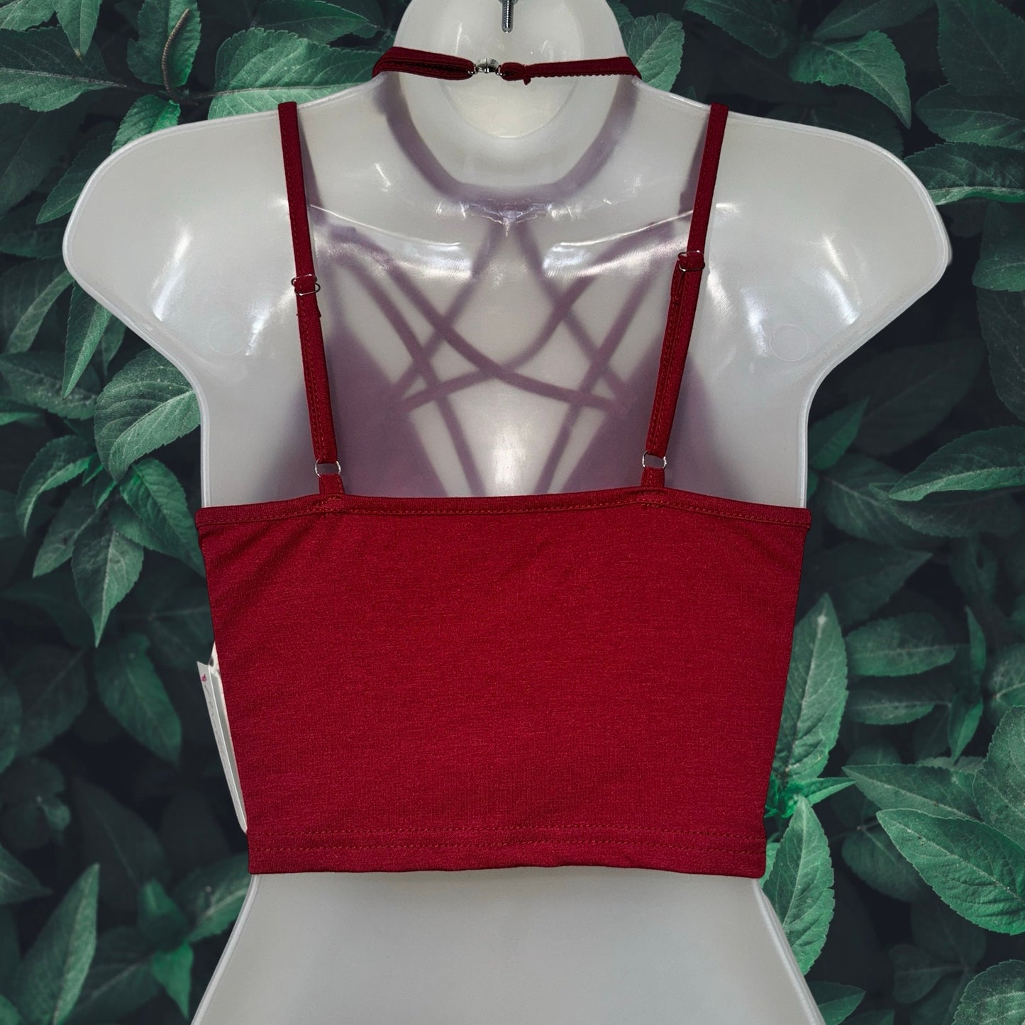 Crimson Pentagram Adjustable Crop Tank