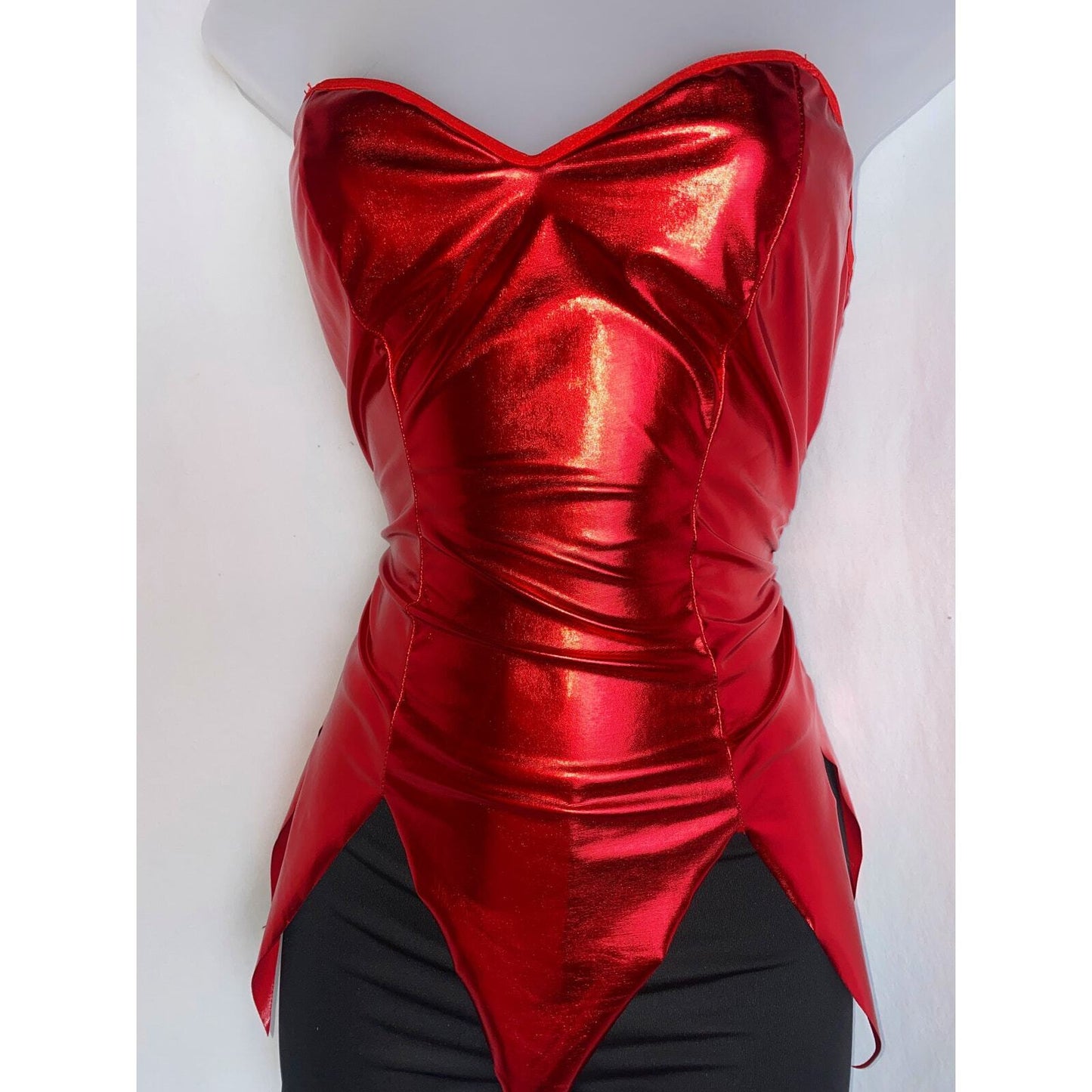 Metallic Devil Shorts Costume Set