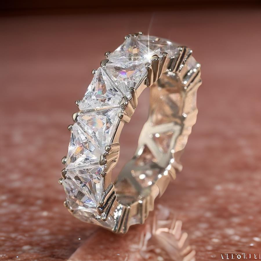 Silver Eternity Cubic Zirconia Ring