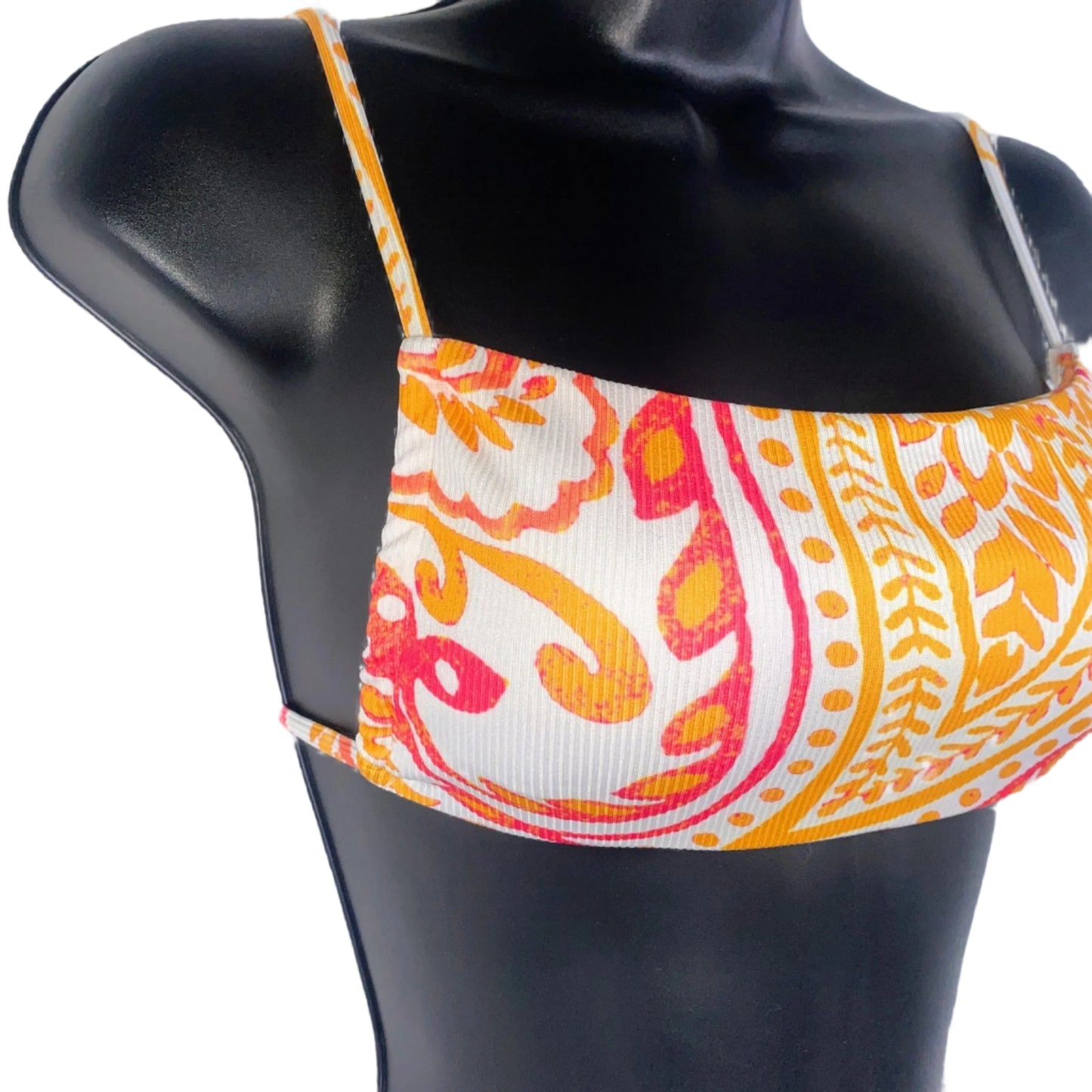 Paisley Print Square Neck Bikini