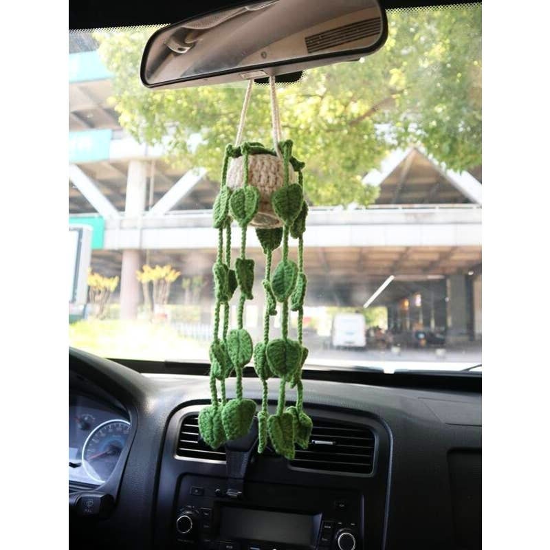 Fiber Flora Hand Crochet Hanging Succulent Plant