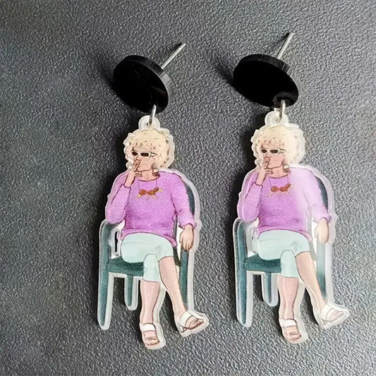 Kath & Kim Acrylic Dangle Earrings