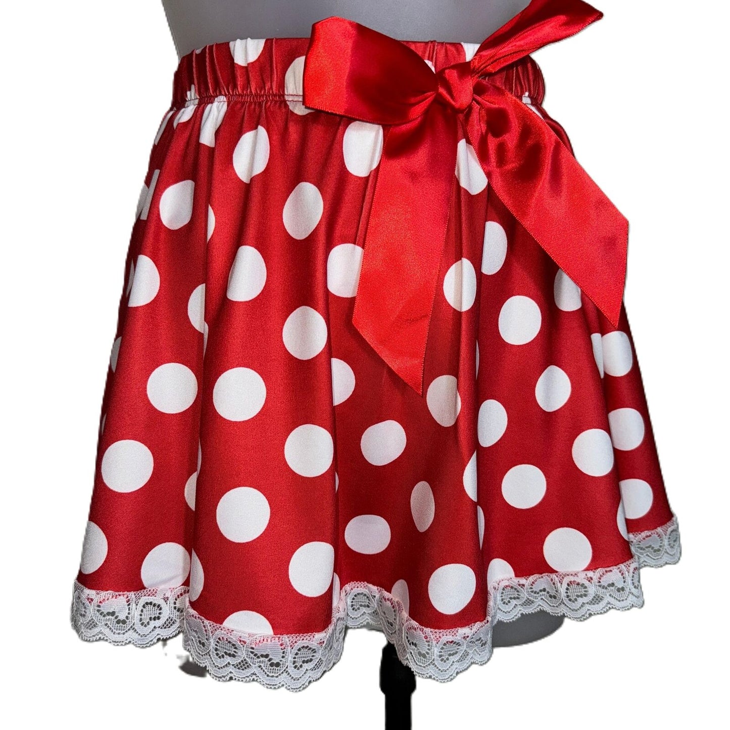 2 Piece Red Polka Dot Minnie Mouse Halloween Costume Set