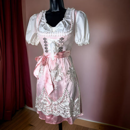 Pink Lace Dirndl Tala