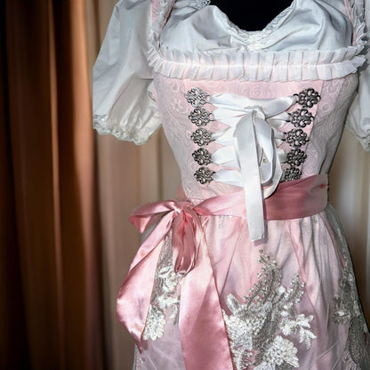 Pink Lace Dirndl Tala