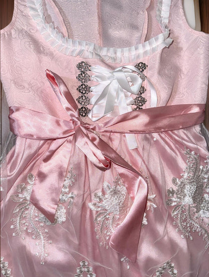 Pink Lace Dirndl Tala