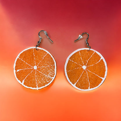 Orange Slice Earrings