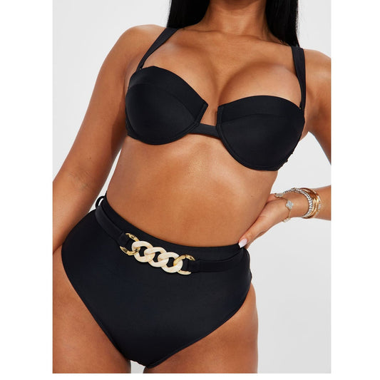 XS Fashion Nova Black Chain Bikini