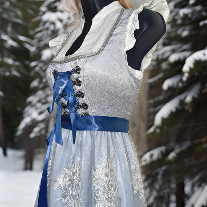 Powder Blue Lace Dirndl Dress Bella