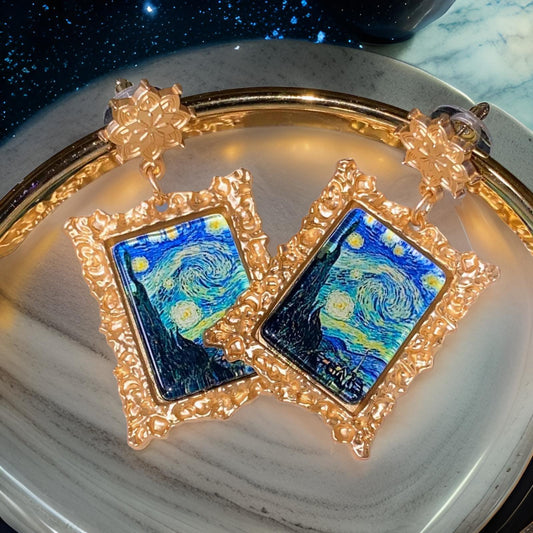 Van Gogh Starry Night Earrings