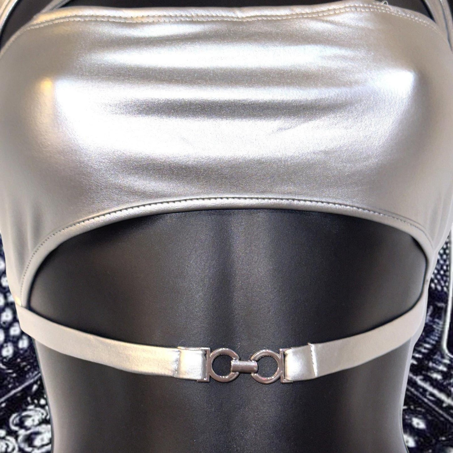 Liquid Metal Harness Bralette