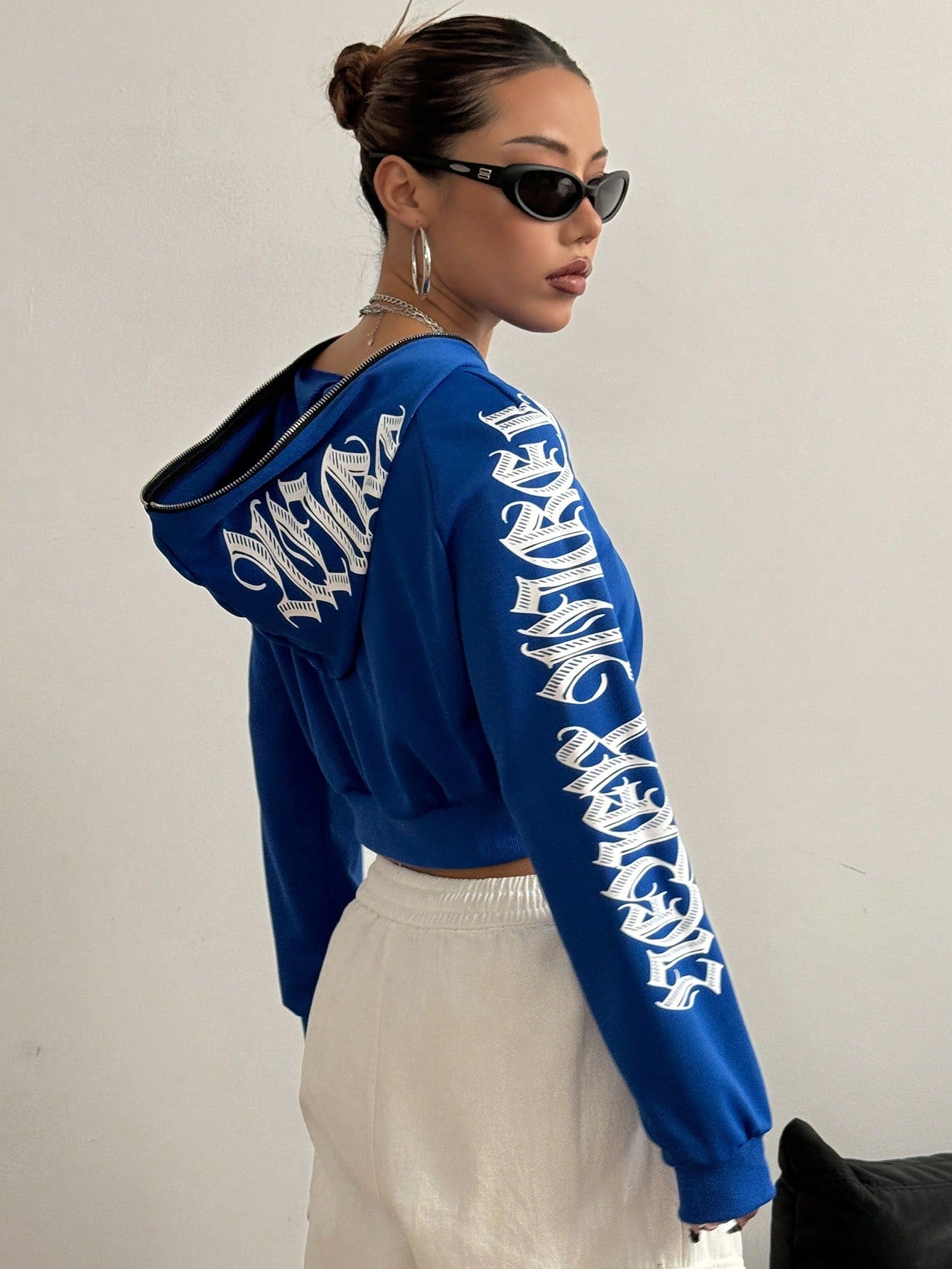 Shadow Zip Hooded Crop