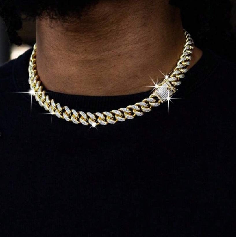 Frosted Cuban Chain Necklace