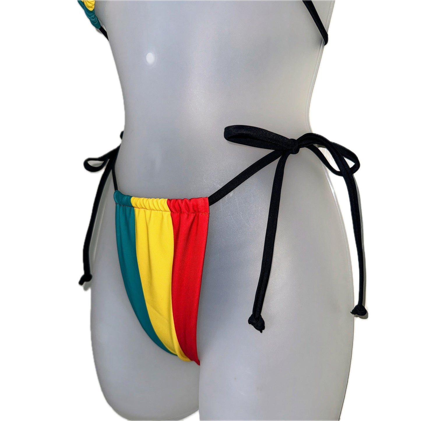 Rasta Vibes Striped Bikini