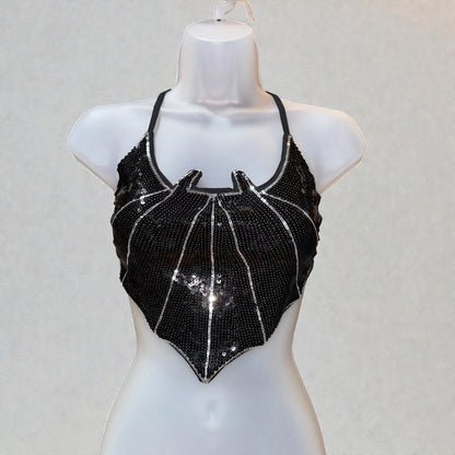 Venom Web Sequin Halter