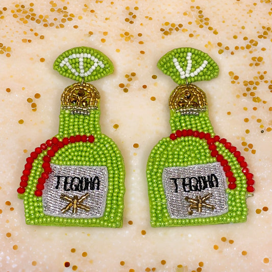 Tequila Time Beaded Earrings