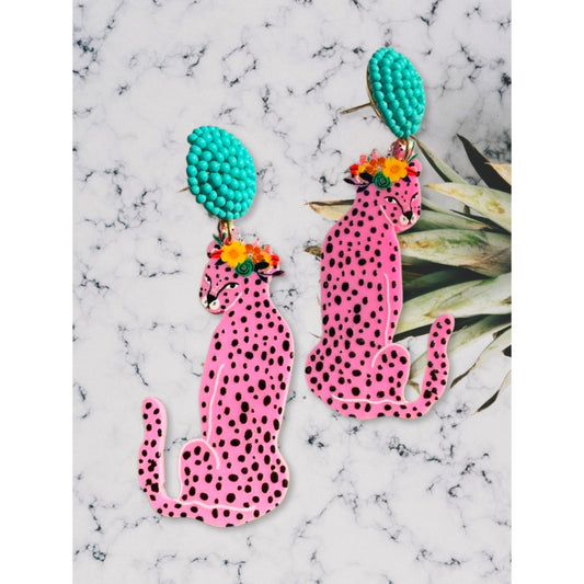 Tropical Cheetah Dangles