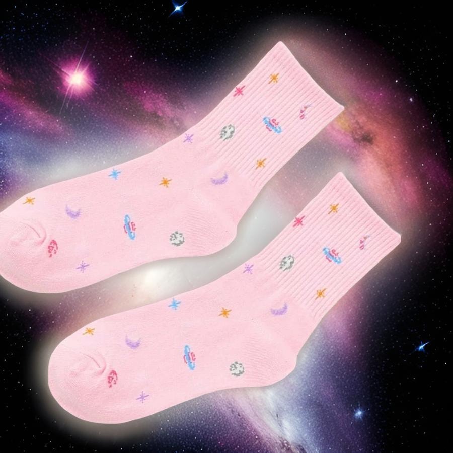 Galaxy Glam Crew Socks