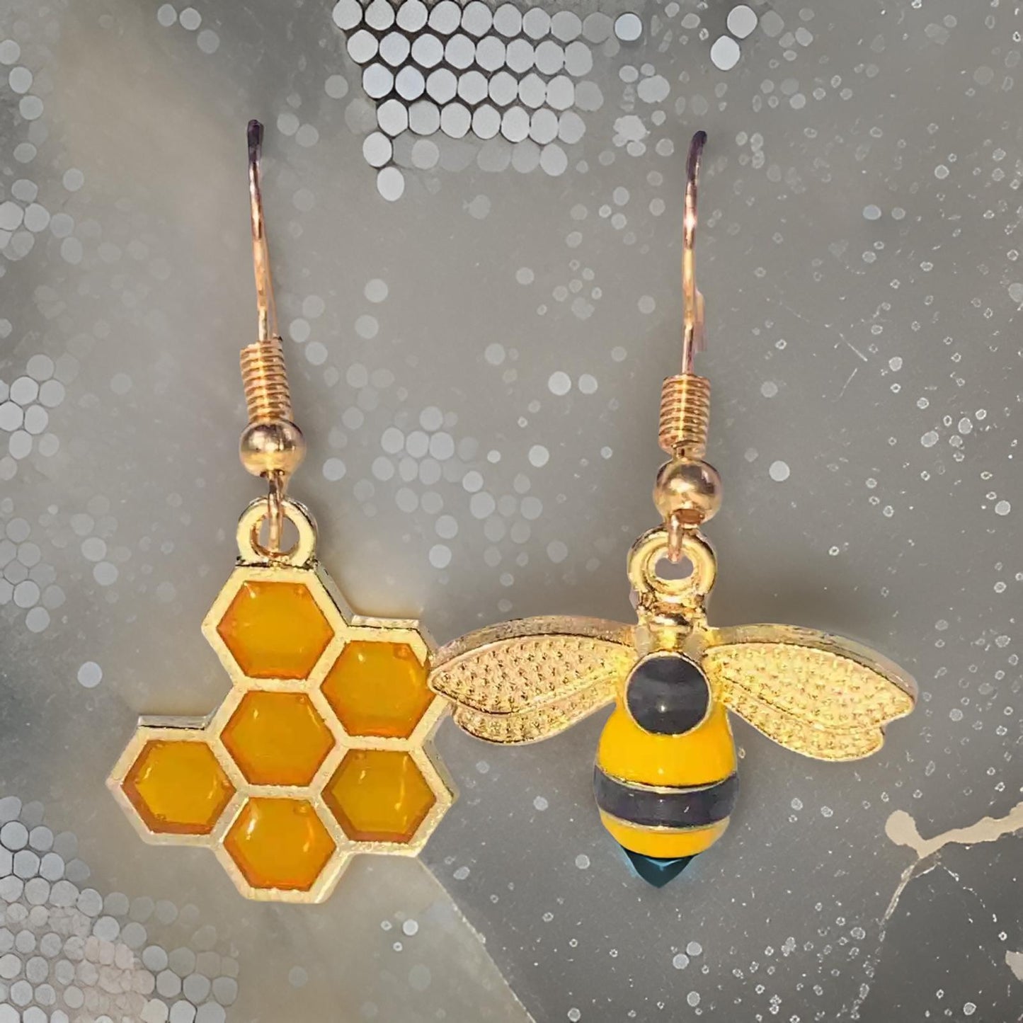 Honeybee Mismatched Earrings Set