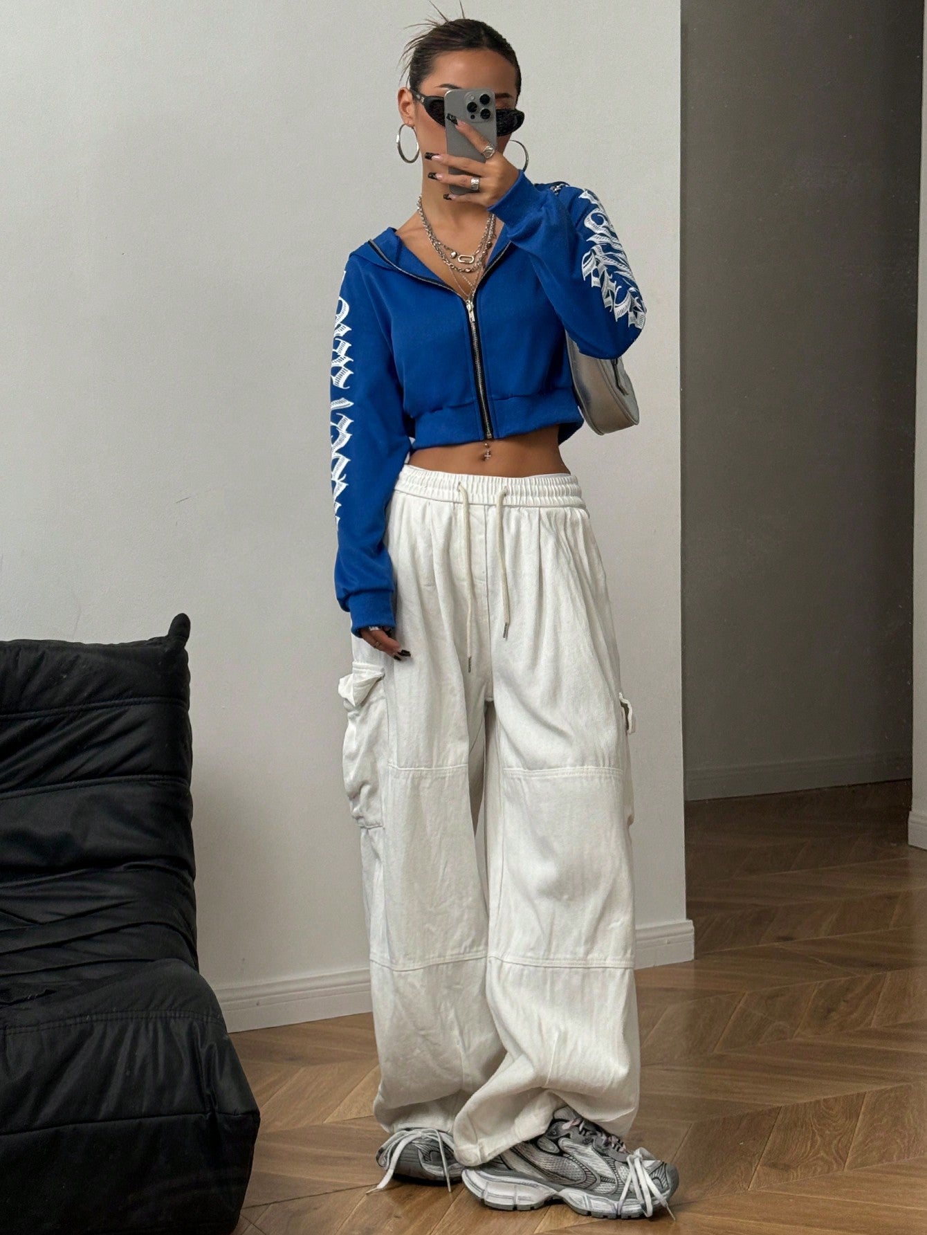 Shadow Zip Hooded Crop
