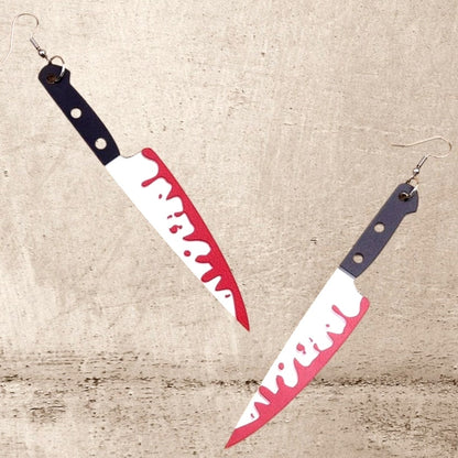 Killer Blades Murder Knife Earrings