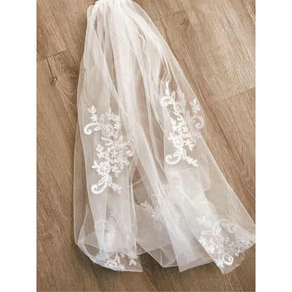 35 inch Embroidered Veil