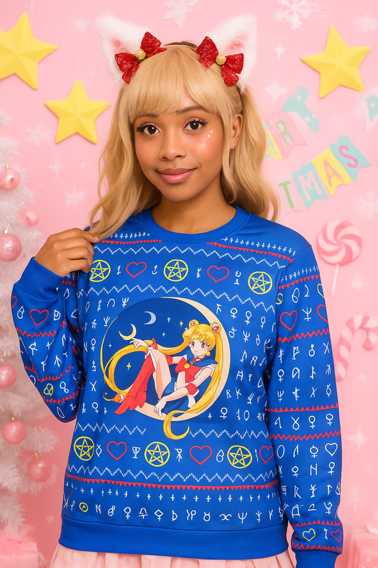 Crescent Snowflake & Chill Sweater
