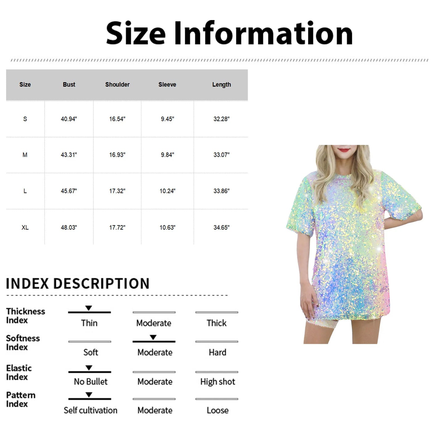 Sparkle Focus Sequin Dress Tee