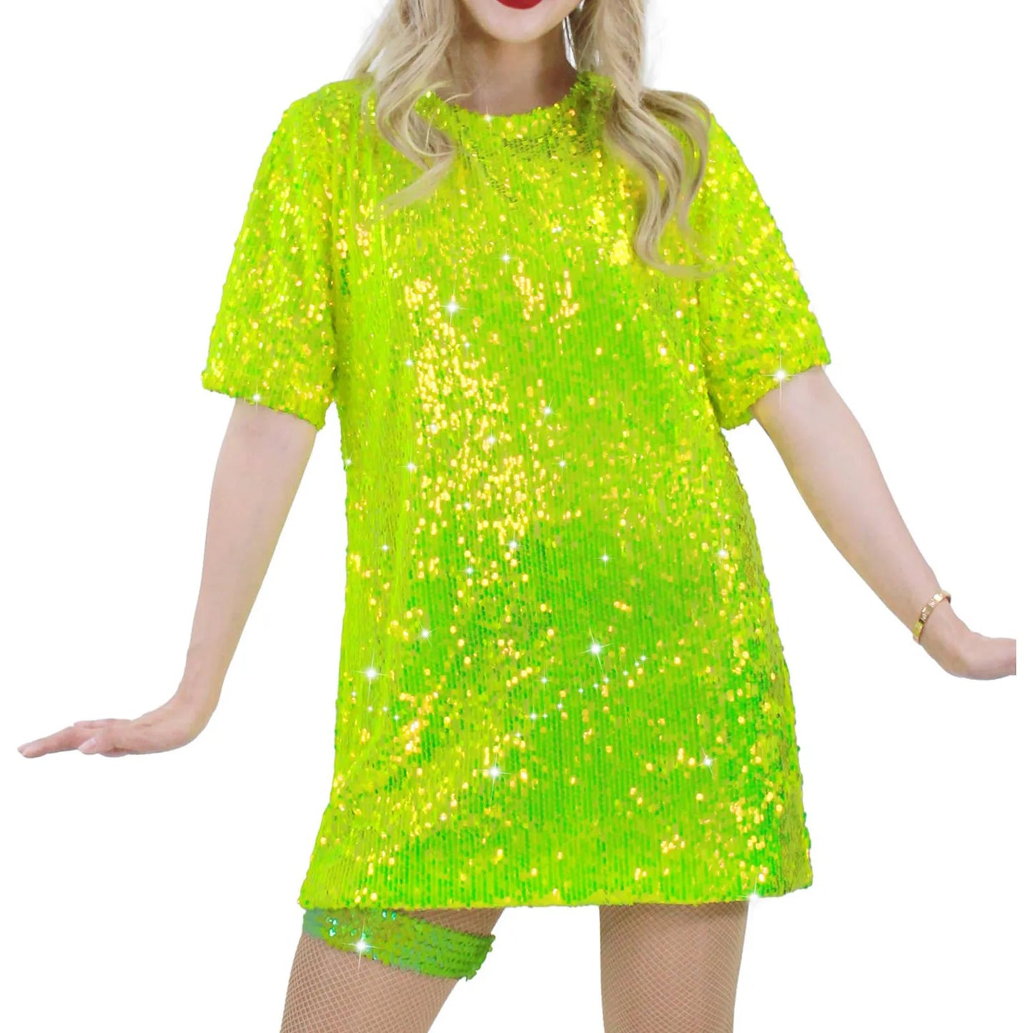 Sparkle Focus Sequin Dress Tee